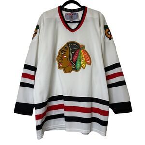 Vintage Chicago Blackhawks NHL Hockey Jersey XL 90s CCM b1798